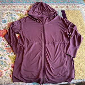 Fabletics full zip hoodie tunic